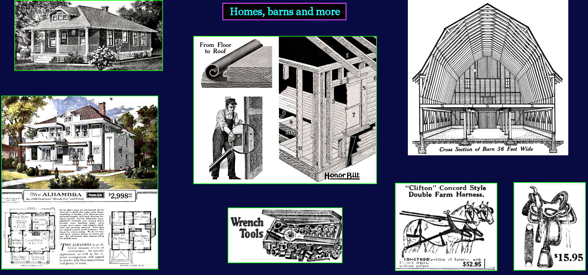 Sears home kits and barn kits, 1920s